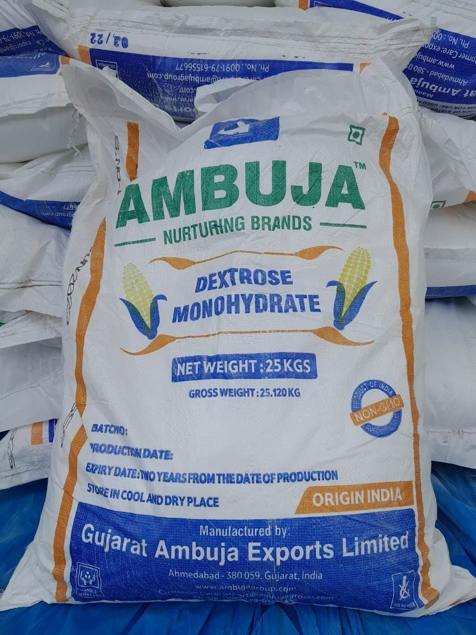 Bao bì ĐƯỜNG DEXTROSE MONO HYDRATE AMBUJA - ẤN ĐỘ